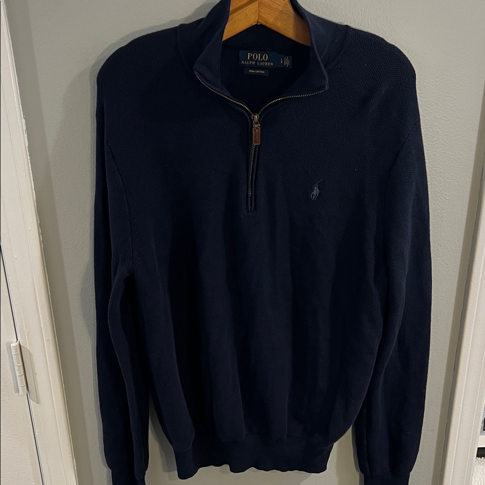 Polo by Ralph Lauren women’s Dark Blue Zip-Up Sweater